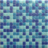 Мозаика NSmosaic Econom series MIX27 стекло синий (сетка) 23x23x4 327x327