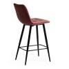 Стул полубарный Tetchair Chilly 15455 коралловый barkhat 15 /черный фото 3