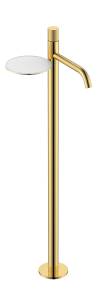 Смеситель для раковины Boheme Stick 120-GG.4 напольный, Gold Spirale
