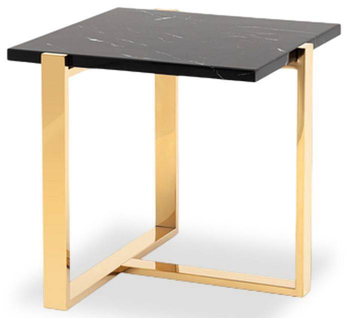 Стол журнальный Stool Group Тоби EET-5004-TG сталь золото 61x61