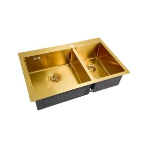 Кухонная мойка Zorg Inox PVD SZR-78-2-51 L bronze