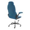 Кресло компьютерное Tetchair Bazuka metalBL 25046 синий, велюр фото 3