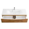 Тумба с раковиной Belbagno Marino MARINO-1100-2C-SO-RN-P 110x45x50 Rovere Nature подвесная с двумя выкатными ящиками фото 3