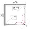 Душевой уголок BelBagno Uno 195 A-2-90-P-Cr фото 2