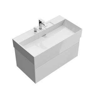 Тумба с раковиной Kerama Marazzi Logica белоснежный, 90 см, раковина LO.wb.90.2