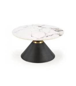 Стол журнальный Halmar Goretti V-CH-GORETTI-LAW белый мрамор/черный