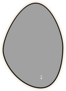 Зеркало Aquanet Контур 00367658 LED подсветка, подогрев, черное, 85x60