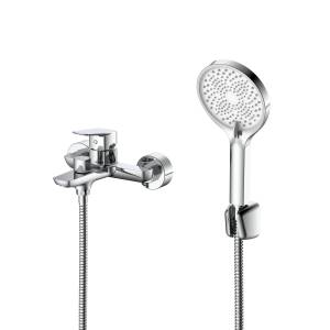 Смеситель для ванны с душем DQ Hamburg DA1743201 короткий излив, хром