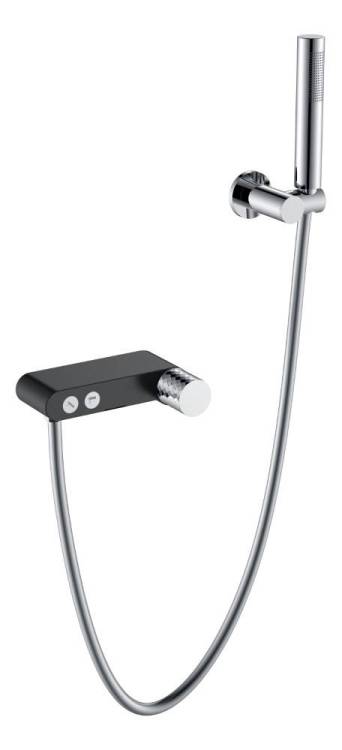 Смеситель для ванны Boheme Stick 123-BCR Black Diamond Chrome