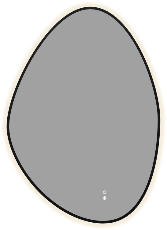 Зеркало Aquanet Контур 00367658 LED подсветка, подогрев, черное, 85x60