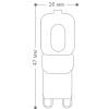 Лампа светодиодная Feron G9 5W 6400K Прямосторонняя Матовая LB-430 25638 фото 3