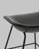 Стул полубарный Stool Group Фуриоса AV 461-Pbl-9005(PP) черный, экокожа фото 7