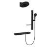 Душевой комплект Black&White GH-9025-MB с LED дисплеем, Matt Black