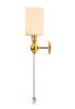 Бра Crystal Lux Mirabella Ap1 Gold/White фото 3