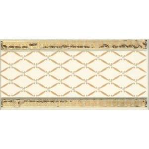 Бордюр Ape Ceramica Noblesse S001229 Cenefa Delis Marfil Gold 10x20