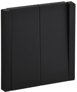 Выключатель 2-клавишный перекрестный IEK Forte&Piano FP-V23-0-10-1-M-K02 черный