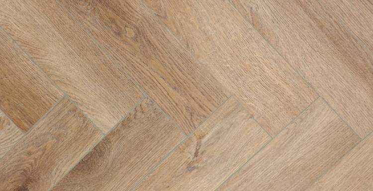 LVT Ламинат CronaFloor Herringbone 2.5/34 4V 04 Дуб Монпелье 640x128