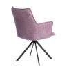 Кресло Tetchair Lutz 25406 VT shape wood rose, велюр, букле, вращающееся фото 3