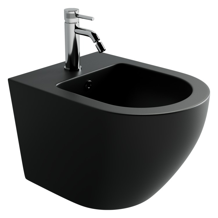 Биде подвесное Ceramica Nova Uno CN11002MB черный матовый