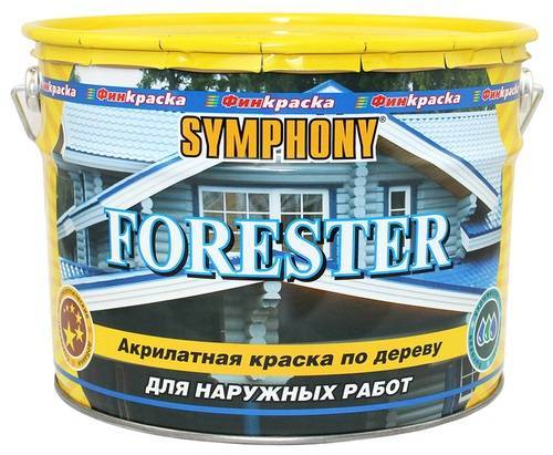 Краска фасадная Symphony Forester по дереву база С 0.9 л