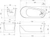 Акриловая ванна Abber AB9496-1.7 R 170x78 фото 4