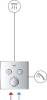 Термостатический смеситель Grohe Grohtherm SmartControl 29156LS0 для ванны, Луна white фото 3