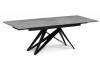 Стол Notta Блэкберн 612181 серый мрамор larka grey, черный 160(220)x80x73