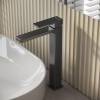 Смеситель для раковины Grossman Style 520.K35.05.420 высокий, графит сатиновый фото 4