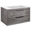 Тумба под раковину Vincea Chiara 2D VMC-2C2800GS 2D 800 подвесная, 2 выкатных ящика soft-close, G.Stone фото 6