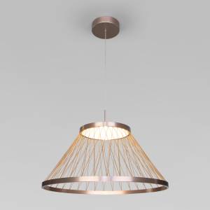 Подвесной светодиодный светильник Eurosvet Cesta 40017/1 LED коричневый