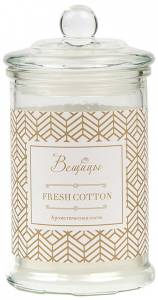 Свеча ароматическая Вещицы ARC-6 Fresh Cotton (8x14.5 см)