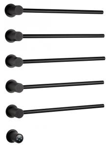 Полотенцесушитель электрический встраиваемый Wonzon & Woghand WW-AL315-MB черный матовый