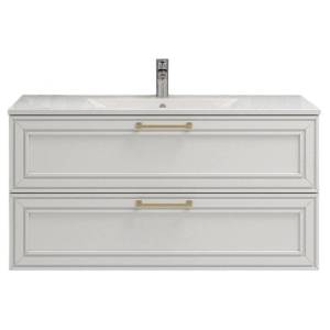 Тумба с раковиной Sanvit Августо 2-120 белая, 120 см