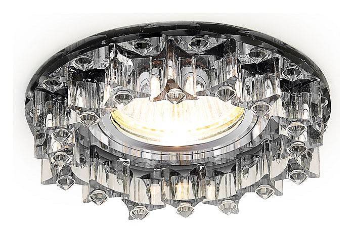 Встраиваемый светильник Ambrella Crystal K370 BK