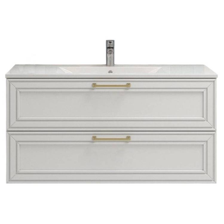 Тумба с раковиной Sanvit Августо 2-120 белая, 120 см