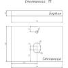 Тумба с раковиной Comforty Порто-75 00-00009321 дуб дымчатый фото 13