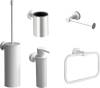 Набор Colombo Design Plus Дозатор W4981.BM + Стакан W4902.BM + Ершик W4962.BM + Держатель туалетной бумаги W4908.BM + Полотенцедержатель W4931.BM