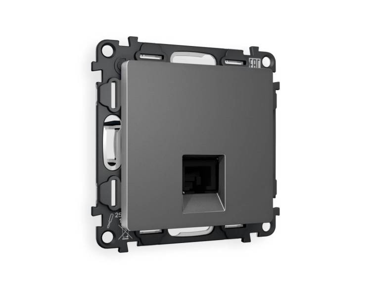 Комплект механизма телефонной розетки со шторкой Ambrella Volt Alfa MA662030