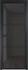 Межкомнатная дверь Profil Doors 3 AX цвет профиля Черный, стекло безопасное 6 мм тонированное 700x2000