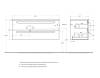 Тумба под раковину Cezares ECO-CER-N-1200-2C-SO-BL-L Bianco Lucido, 120x45.7x50 фото 2