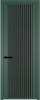 Межкомнатная дверь Profil Doors 3 AGP цвет профиля Зеленый воск, стекло безопасное 6 мм монохром черный 700x2000