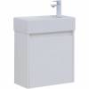 Тумба с раковиной Aquanet Nova Lite 50 302522 подвесная, белый глянец