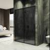Душевая дверь в нишу MaybahGlass MGD-1288-6 стекло графит матовый, 1950x1200