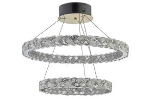 Люстра подвесная хрустальная светодиодная каскадная Dio D`arte Elite Este L 1.5.60+40.100 N