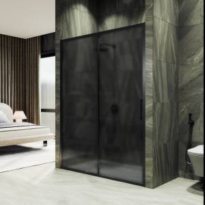 Душевая дверь в нишу MaybahGlass MGD-1288-6 стекло графит матовый, 1950x1200