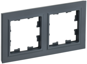 Рамка 2-постовая IEK Brite BR-M22-K53 графит