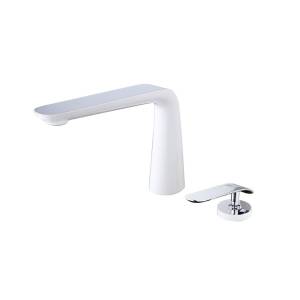 Смеситель для раковины Lemark Melange LM4936CW хром, белый