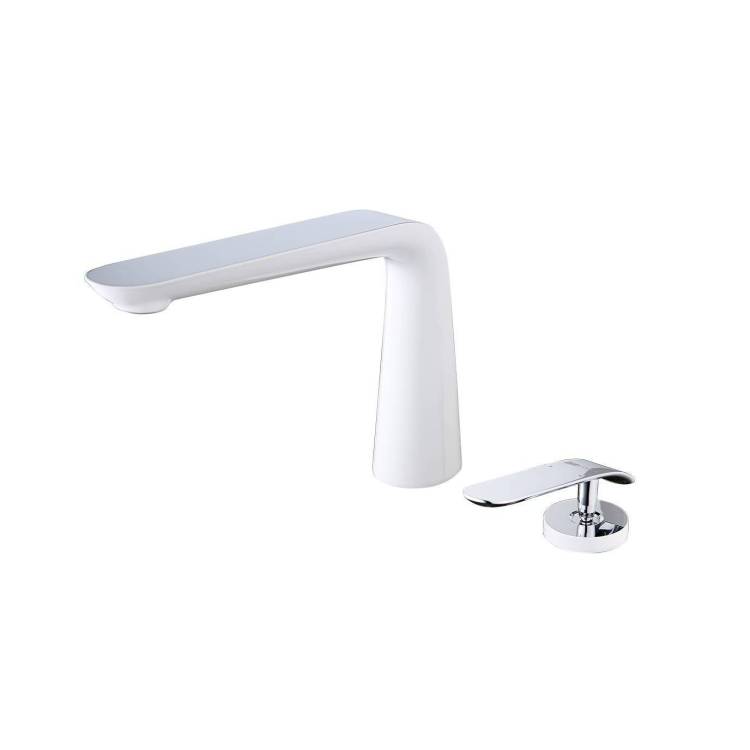 Смеситель для раковины Lemark Melange LM4936CW хром, белый