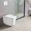 Унитаз подвесной Vincea Q-Line VT1-12T безободковый, белый, ультратонкое soft-close сиденье фото 3