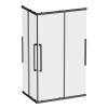 Душевой уголок AM.PM Func W84G-403-12080-BТ Square Slide 120х80, черный, прозрачное